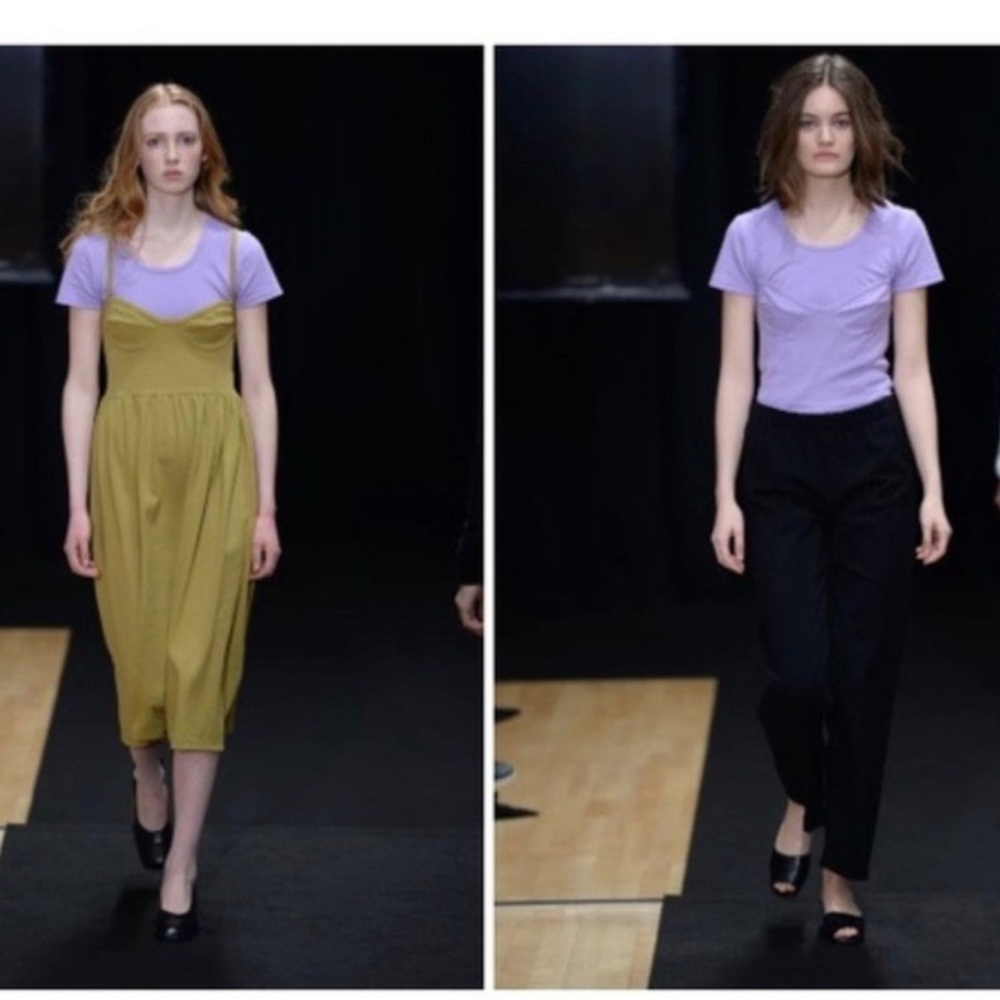 BY SIGNE rib blouse in purple